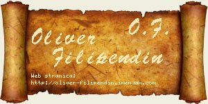 Oliver Filipendin vizit kartica